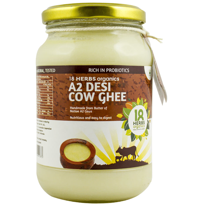18 Herbs Organics A2 Desi Cow Ghee
jar of 500 ml Paste