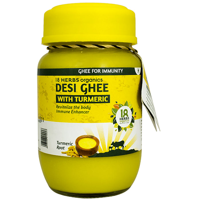 18 Herbs Organics Desi Ghee with Turmeric
jar of 200 ml Paste