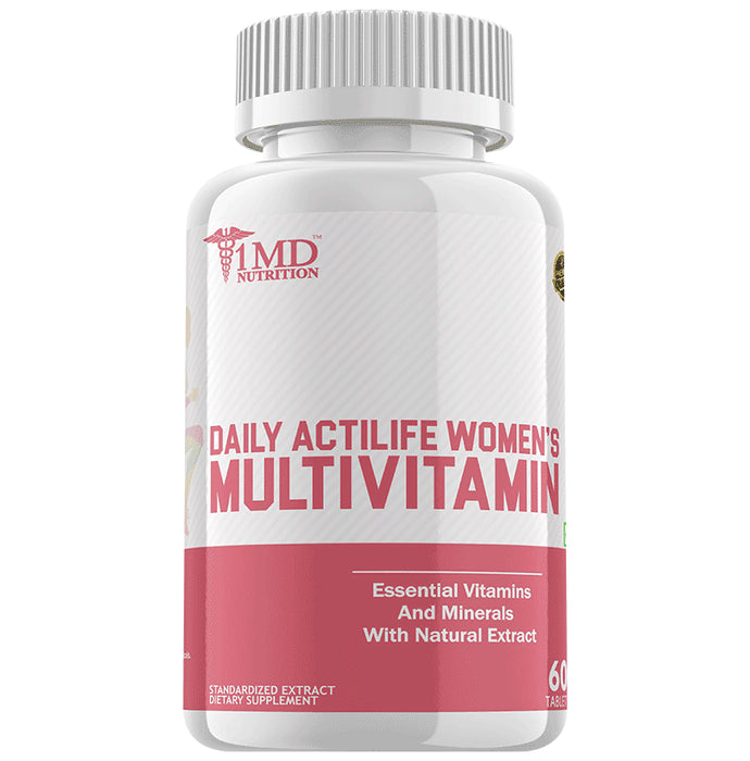 1MD Nutrition Daily Actilife Women's Multivitamin Tablet
bottle of 60 tablets