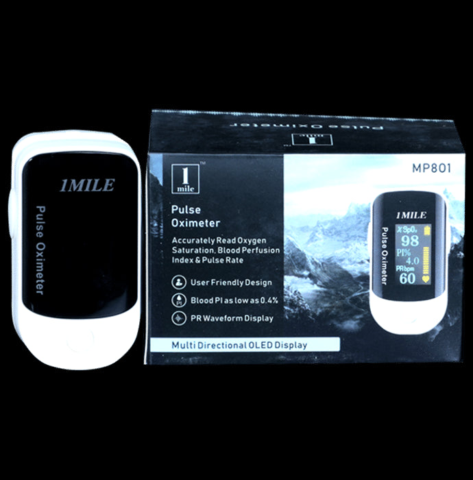 1Mile MP801 Pulse Oximeter White
box of 1 Unit