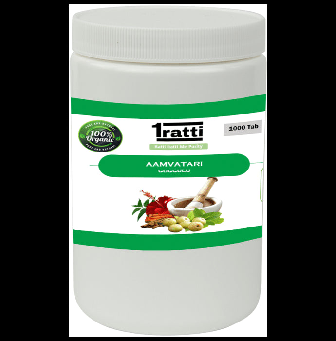 1ratti Aamvatari Guggulu Tablet
jar of 1000 tablets