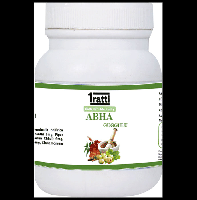 1ratti Abha Guggulu Tablet
bottle of 250 tablets