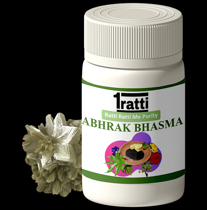 1ratti Abhrak Bhasma
bottle of 10 gm Bhasma