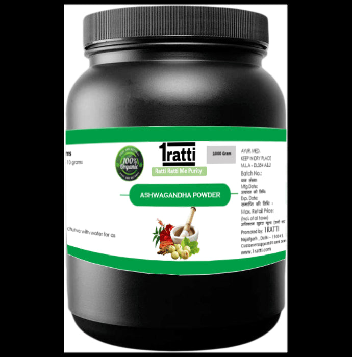 1ratti Ashwagandha Powder
jar of 1000 gm Powder