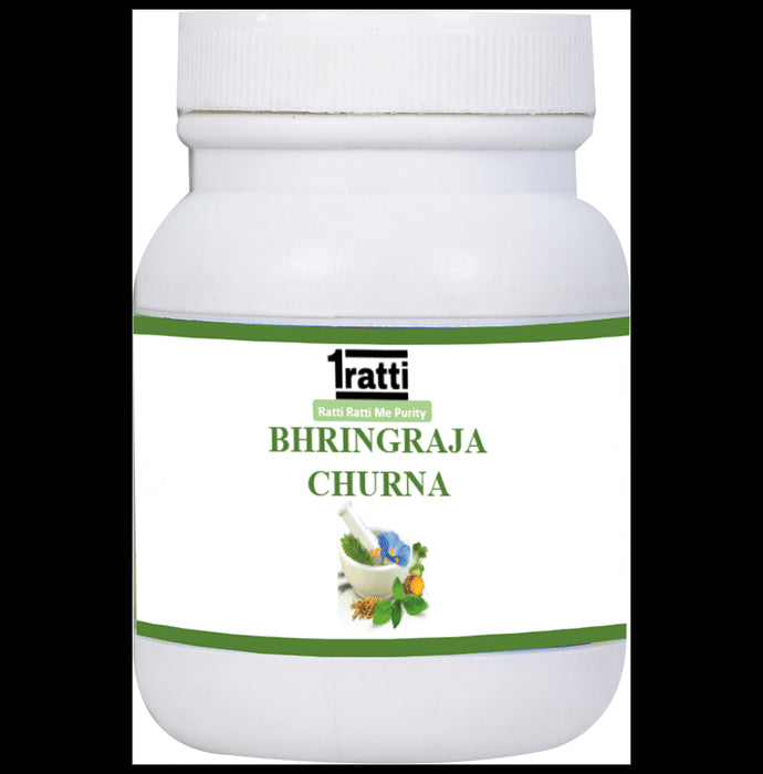 1ratti Bhringraja Churna
bottle of 100 gm Churna