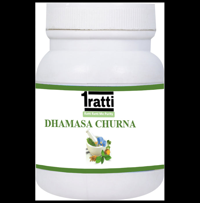 1ratti Dhamasa Churna
bottle of 100 gm Churna