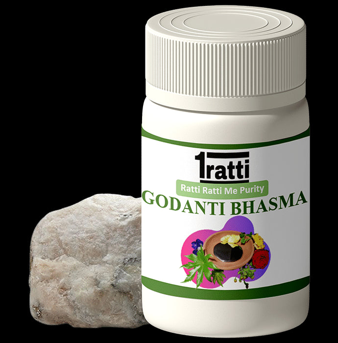 1ratti Godanti Bhasma
bottle of 10 gm Bhasma