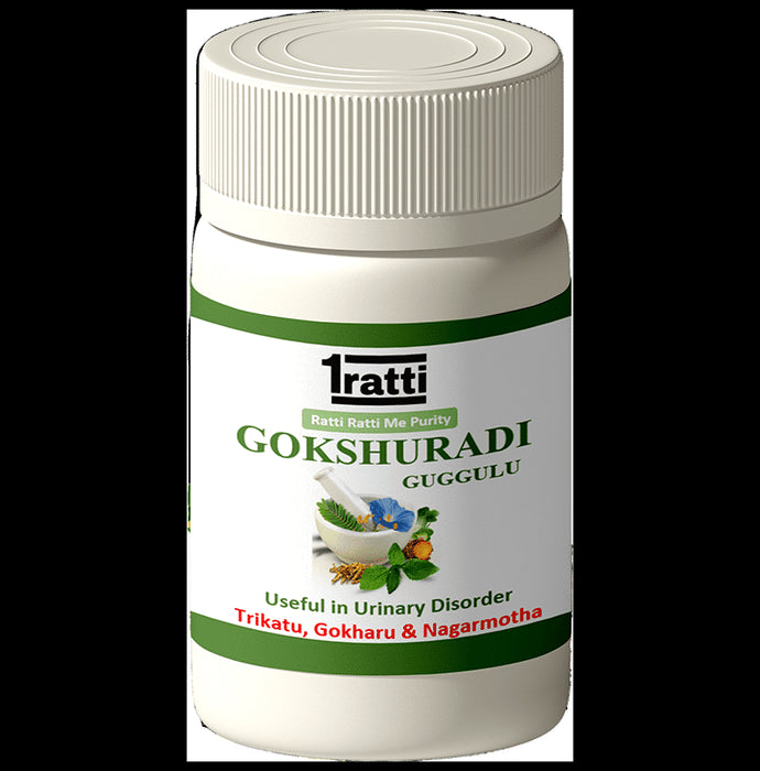 1ratti Gokshuradi Guggulu Tablet
bottle of 60 tablets