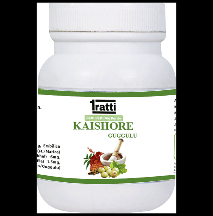 1ratti Kaishore Guggulu Tablet
bottle of 250 tablets