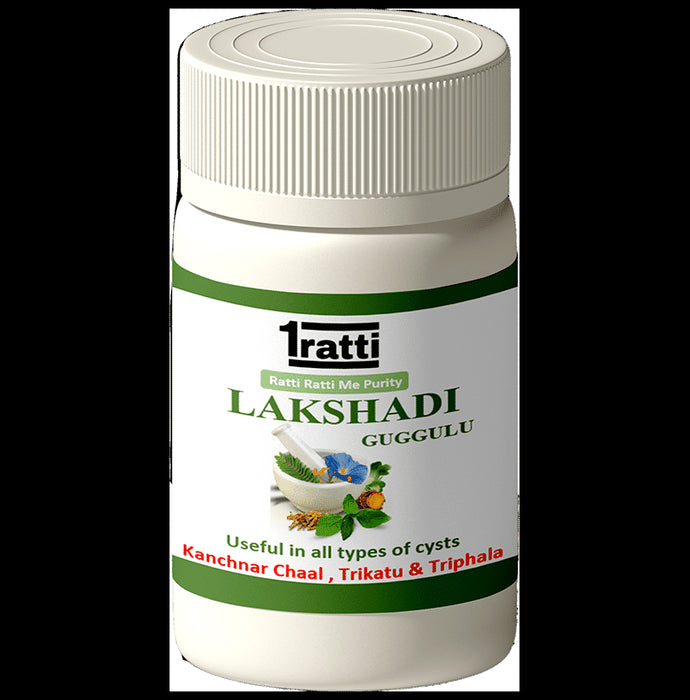 1ratti lakshadi Guggulu
bottle of 60 tablets