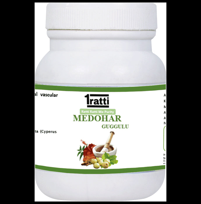 1ratti Medohar Guggulu
bottle of 250 tablets