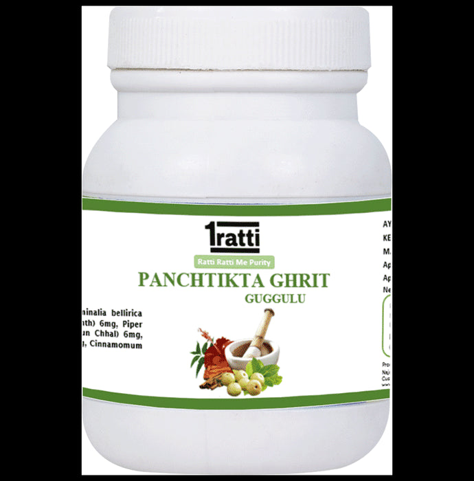 1ratti Panchtikta Guggulu Ghrit
bottle of 250 tablets