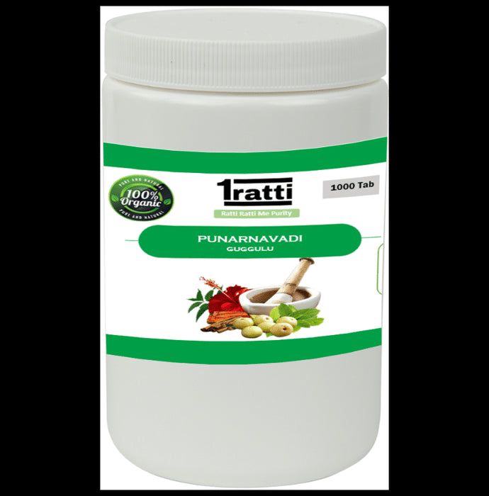 1ratti Punarnavadi Guggulu Tablet
jar of 250 tablets