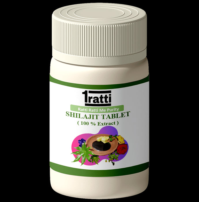 1ratti Shilajit Tablet
bottle of 60 tablets