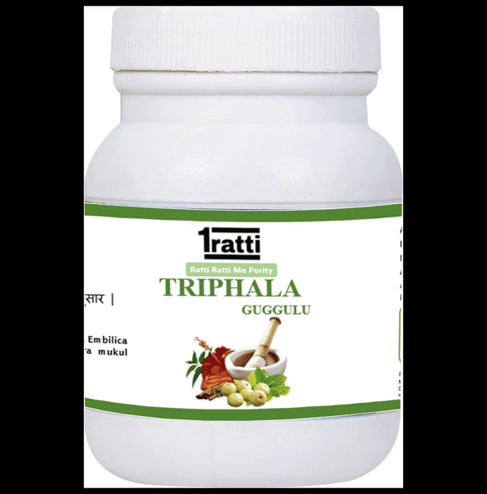 1ratti Triphala Guggulu
bottle of 250 tablets