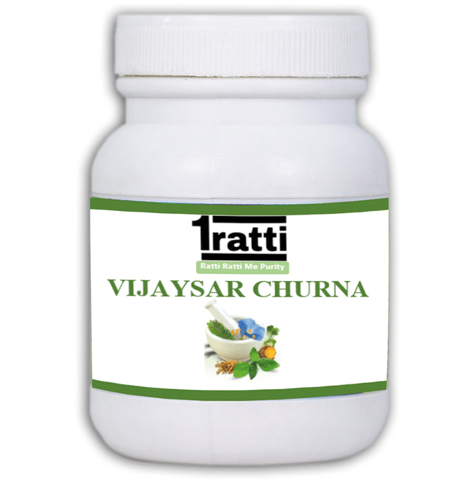 1ratti Vijaysar Churna
bottle of 100 gm Churna