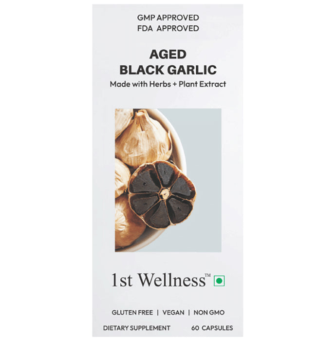 1st Wellness Aged Black Garlic Capsule
bottle of 60 capsules
