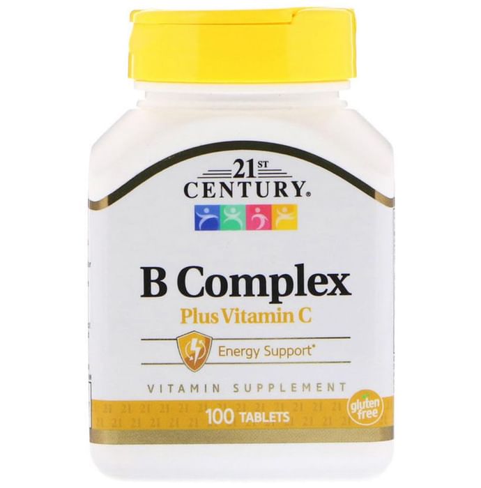 21st Century B Complex Plus Vitamin C Tablet
bottle of 100 tablets