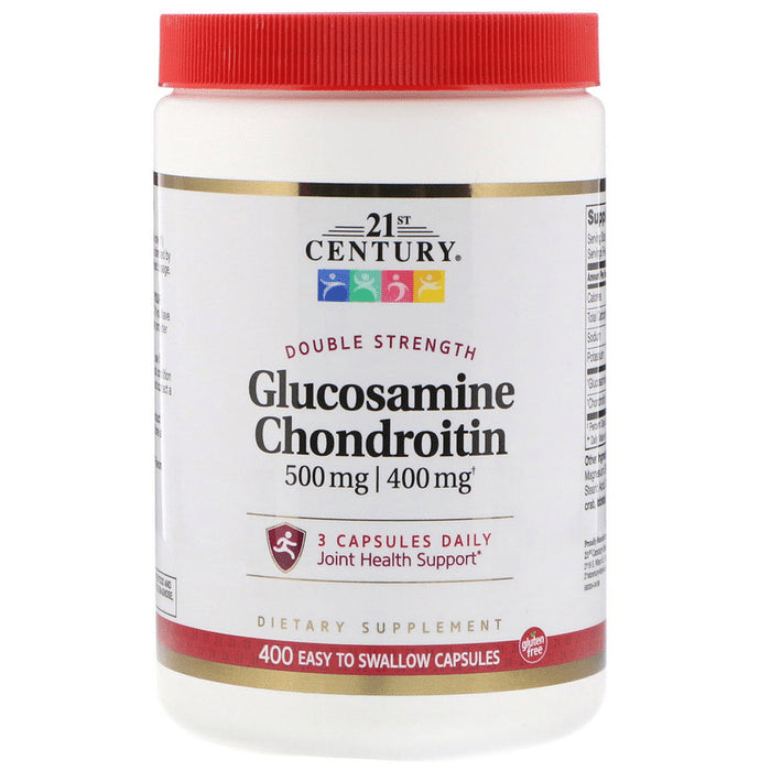 21st Century Glucosamine 500mg Chondroitin 400mg Double Strength Capsule
bottle of 400 capsules