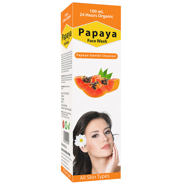 24 Hours Organic Papaya Face Wash (100ml Each)
box of 1 Pack