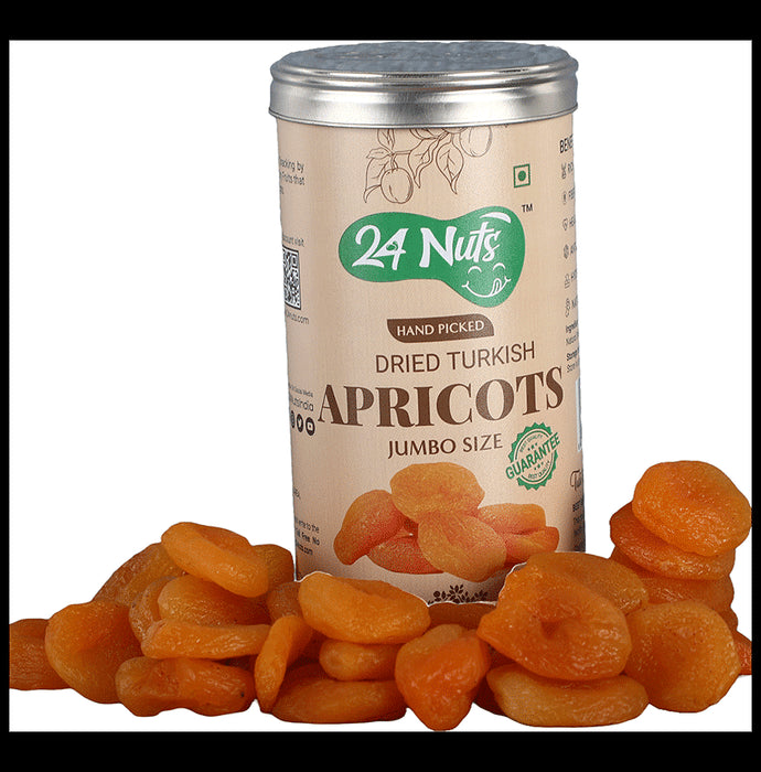 24 Nuts Hand Picked Dried Turkish Apricots
Tin of 250 gm Dry Fruits