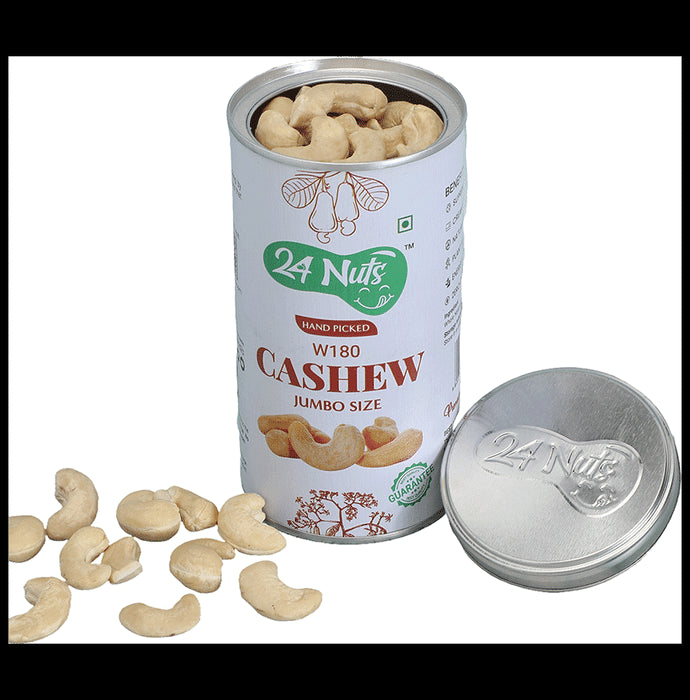 24 Nuts Hand Picked W180 Cashew
Tin of 250 gm Dry Fruits