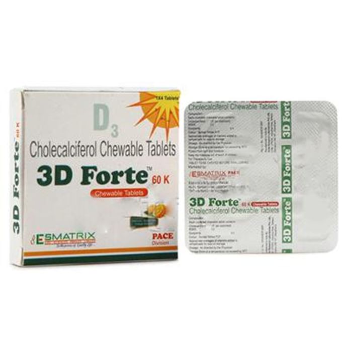 3D Forte Tablet
strip of 4 tablets