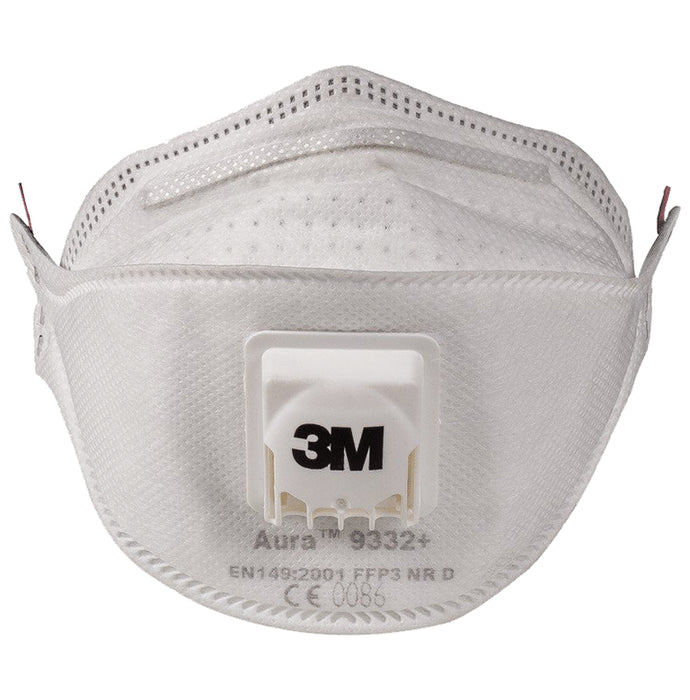 3M 9332+ Aura Disposable Respirator Mask White
packet of 20 masks