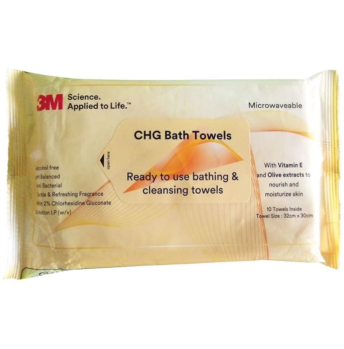 3M CHG Bath Towel
packet of 10 wipes