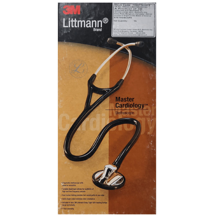 3M Littmann 2163 Master Cardiology Stethoscope, Burgundy Tube, 27 Inch
box of 1 Unit