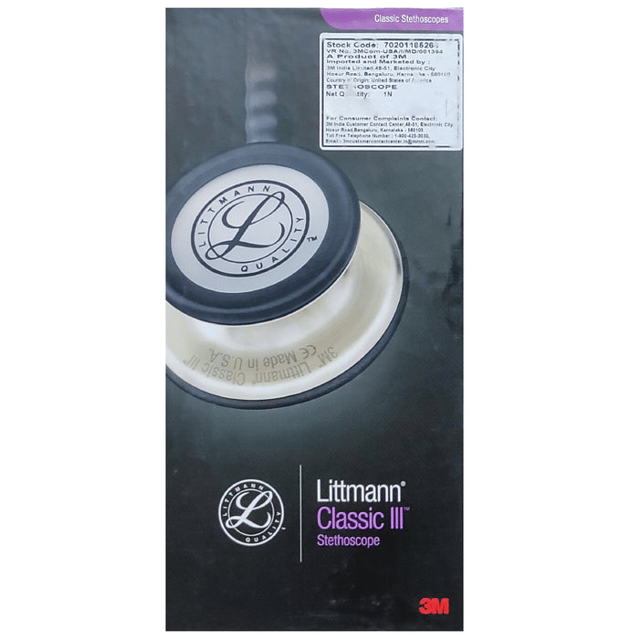 3M Littmann 5623 Classic III Stethoscope, Caribbean Blue Tube, 27 Inch
box of 1 Unit