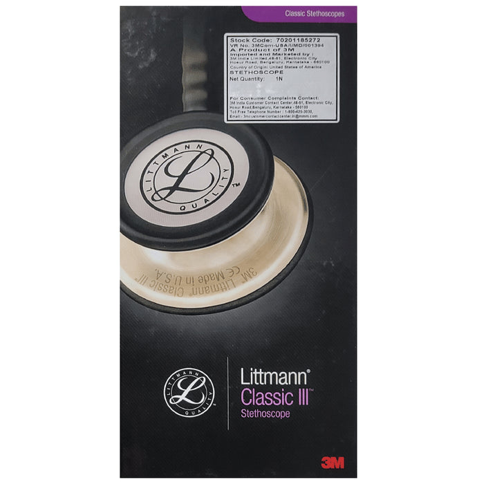 3M Littmann 5627 Classic III Stethoscope, Burgundy Tube, 27 Inch
box of 1 Unit