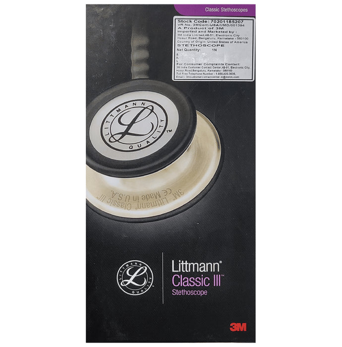 3M Littmann 5809 Classic III Stethoscope, Copper-Finish Chestpiece, Chocolate Tube, 27 Inch
box of 1 Unit