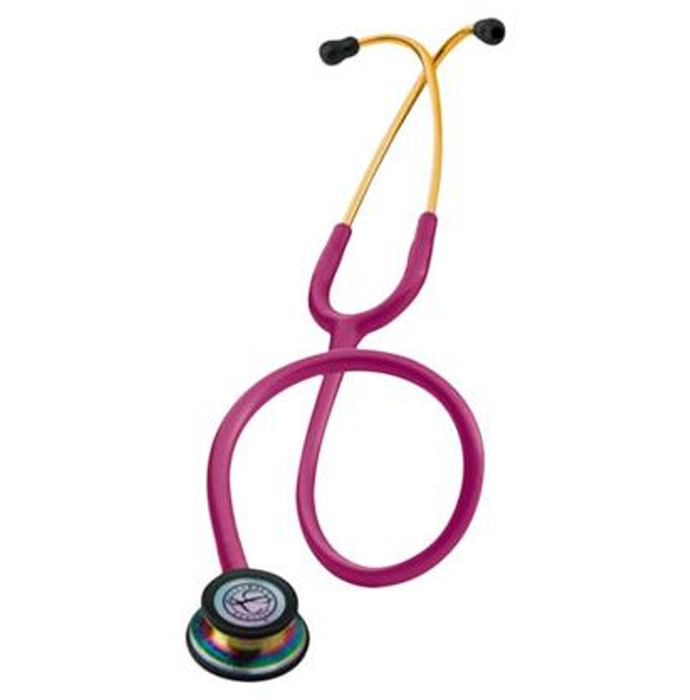 3M Littmann Classic III Stethoscope, Rainbow-Finish, Raspberry Tube, 27 inch, 5806
box of 1 Unit
