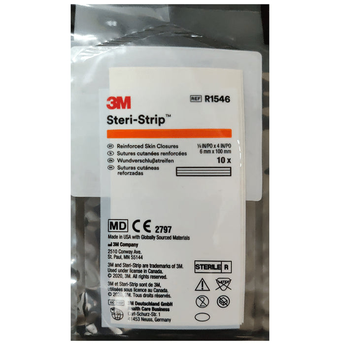 3M Steri-Strip Reinforced Adhesive Skin Closures R1546
packet of 1 Strip