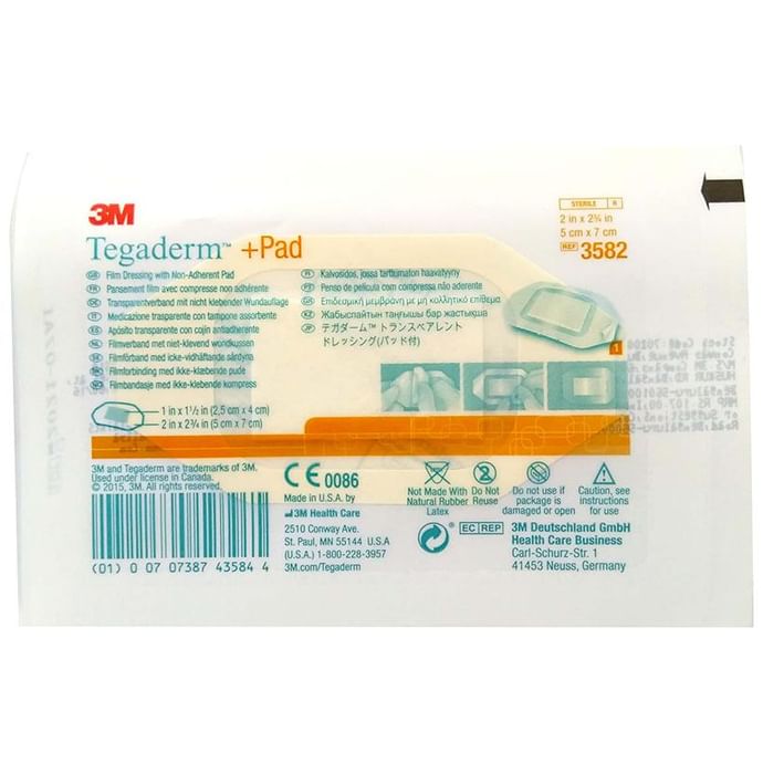 3M Tegaderm +Pad 3582
packet of 1 Pad for Dressing