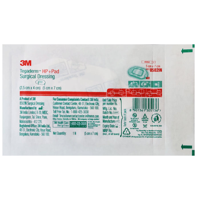 3M Tegaderm HP+ Pad 8582IN (5 X 7) cm
packet of 50 pad for dressing
