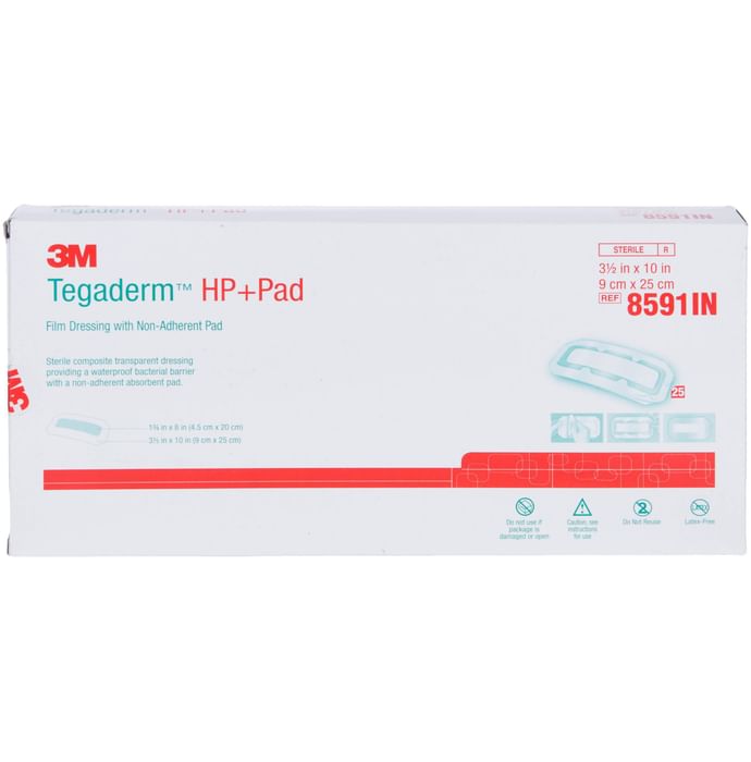 3M Tegaderm HP+ Pad 8591IN
packet of 25 pad for dressing