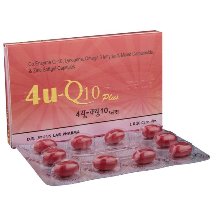 4U -Q10 Plus Softgel Capsule
strip of 10 capsules