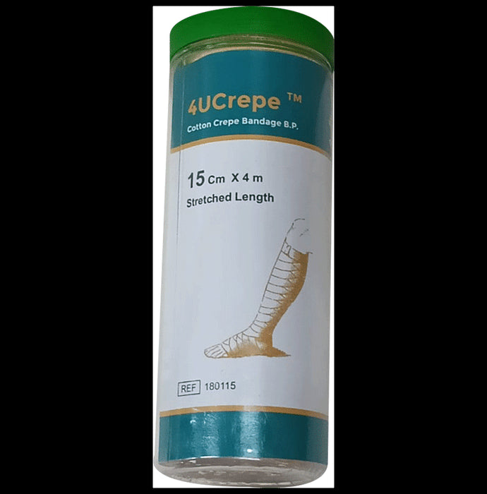 4UCrepe Cotton Crepe Bandage 15x4cm
jar of 1 Bandage