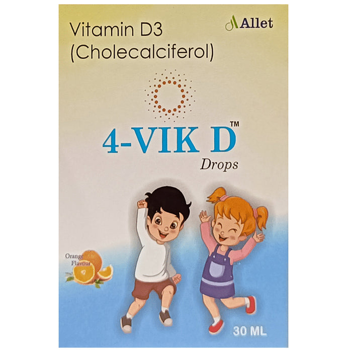 4-Vik D Oral Drops Orange
bottle of 30 ml Oral Drops