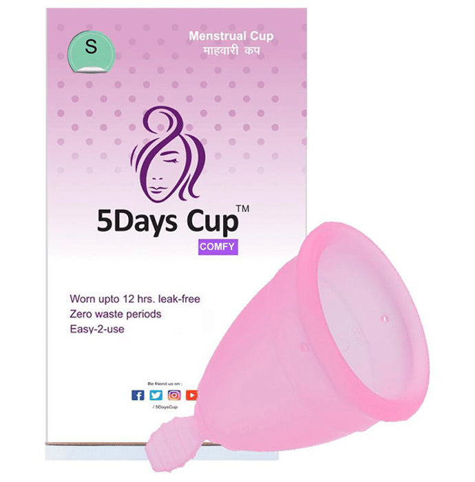 5DaysCup Comfy Reusable Menstrual Cup Small Pink
box of 1 Unit