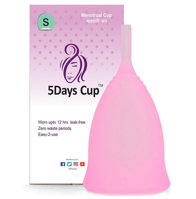 5DaysCup Reusable Menstrual Cup Small Pink
box of 1 Unit
