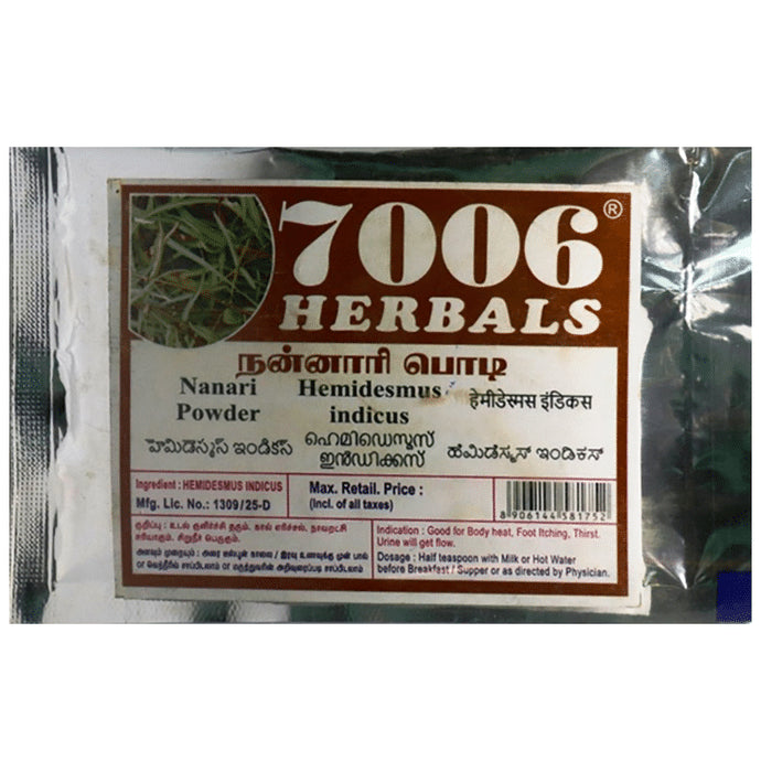 7006 Herbals Nanari Powder
packet of 50 gm Powder