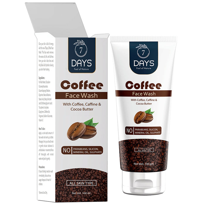 7Days Coffee Face Wash
tube of 100 gm Face Wash