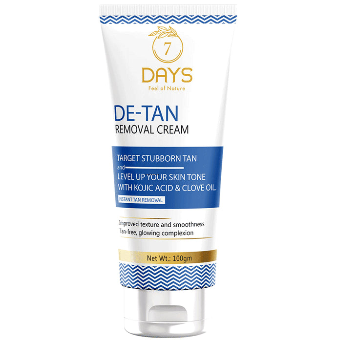 7Days De-Tan Removal Cream
tube of 100 gm Cream