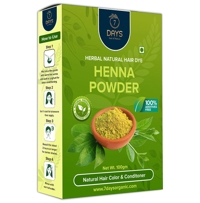 7Days Henna Powder
box of 100 gm Powder