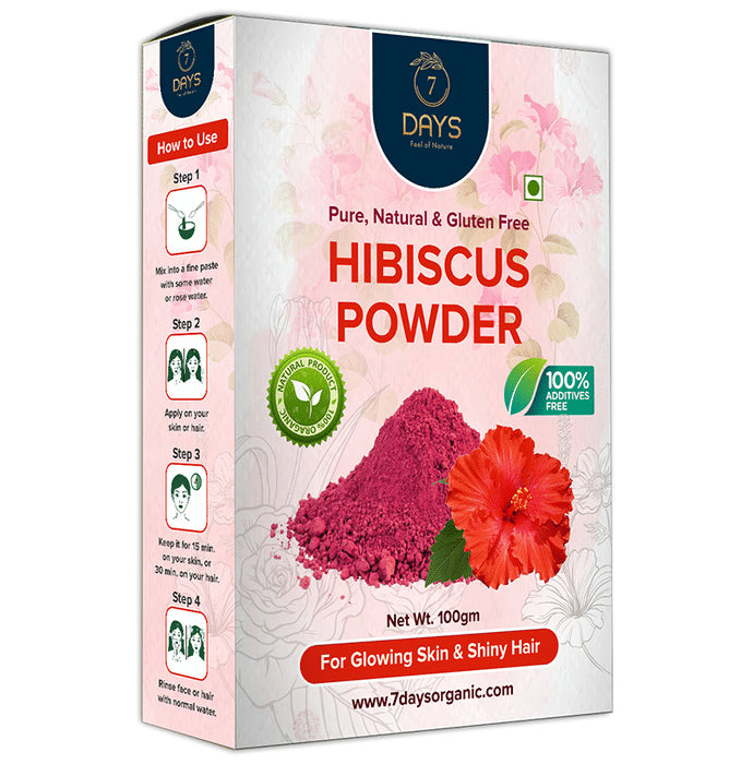 7Days Hibiscus Powder
box of 100 gm Powder
