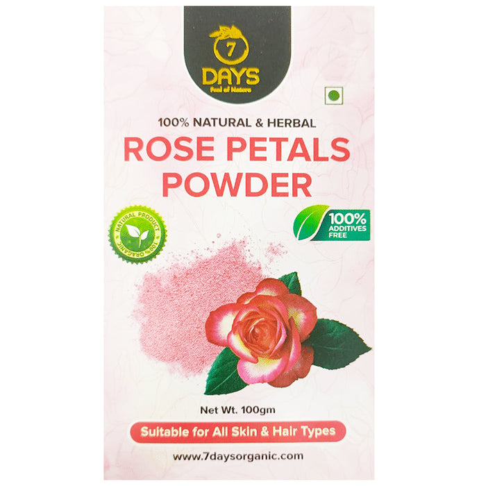 7Days Rose Petals Powder
box of 100 gm Powder