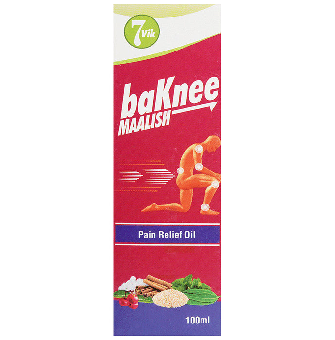 7vik Baknee Malish Pain Relief Oil
bottle of 100 ml Oil
